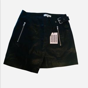 Pistola Moto Vegan Leather Skirt  - NWT